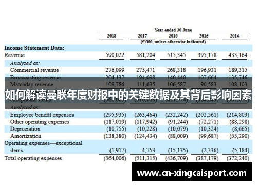 如何解读曼联年度财报中的关键数据及其背后影响因素