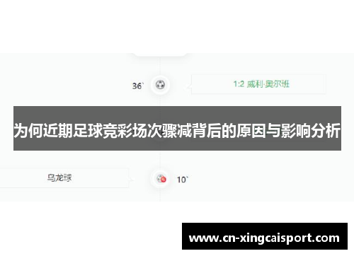 为何近期足球竞彩场次骤减背后的原因与影响分析